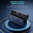 TELESIN Portable Charging Case with 2 NP-BX1 Batteries for Sony