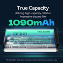TELESIN Portable Charging Case with 2 NP-BX1 Batteries for Sony