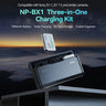 TELESIN Portable Charging Case with 2 NP-BX1 Batteries for Sony