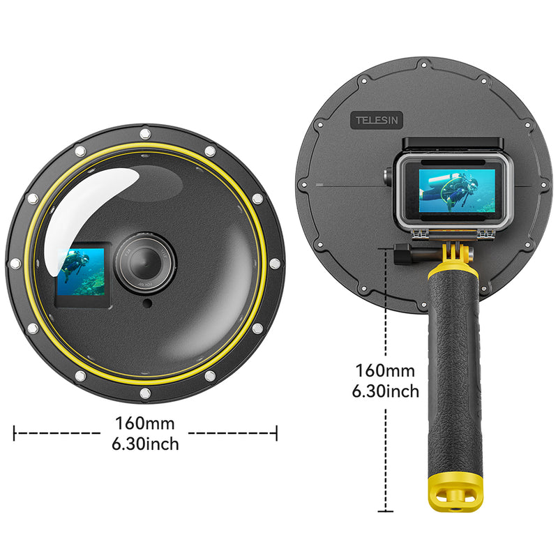 TELESIN Dome Port for DJI ACTION 3/4