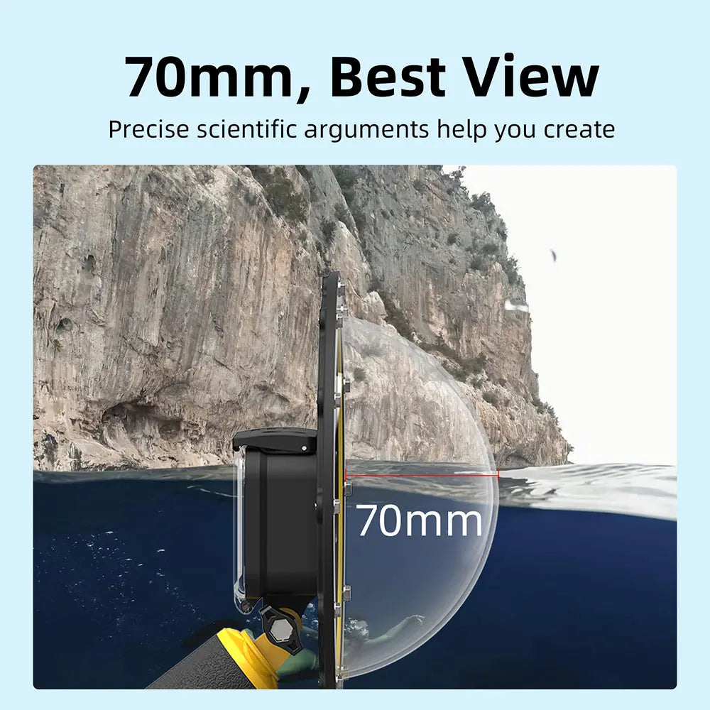 TELESIN Dome Port for GoPro Hero 11/10/9