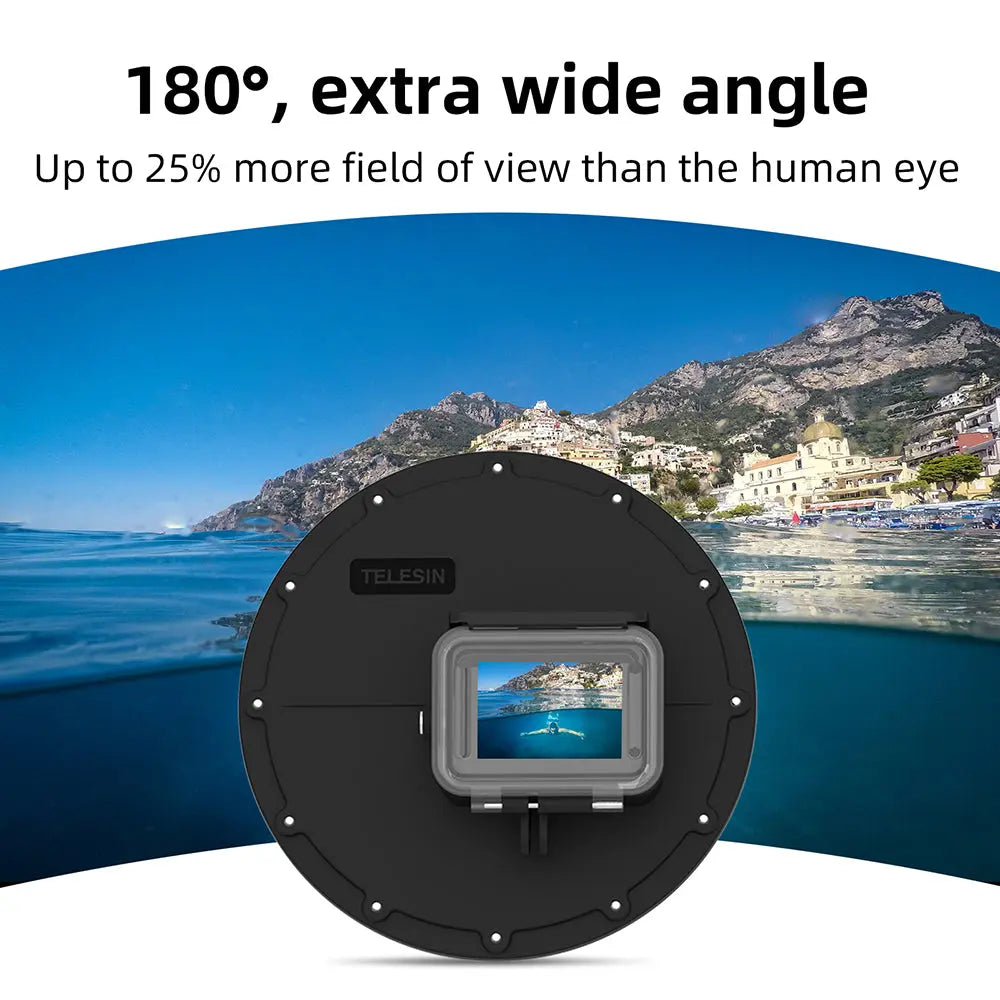 TELESIN Dome Port for GoPro Hero 11/10/9