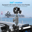 TELESIN Double-headed Crab Clamp Mount for Bike/Moto