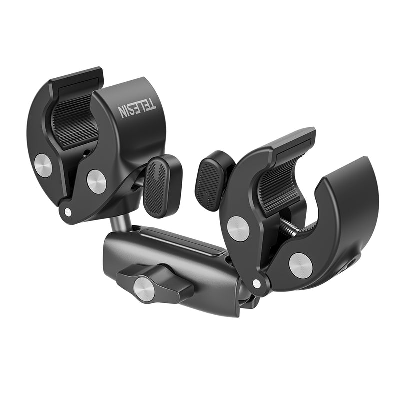 TELESIN Double-headed Crab Clamp Mount for Bike/Moto