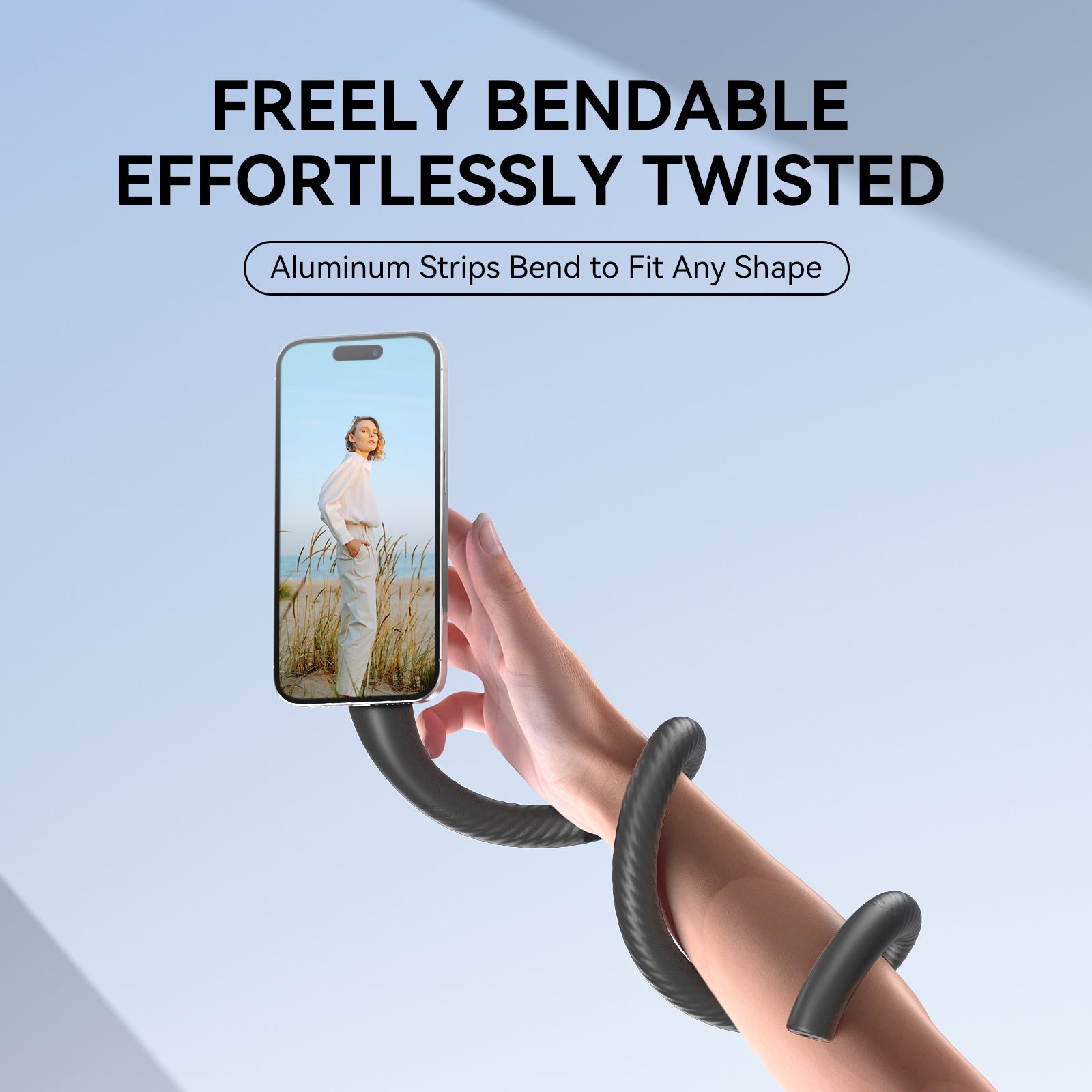 Mobile phone flexible holder