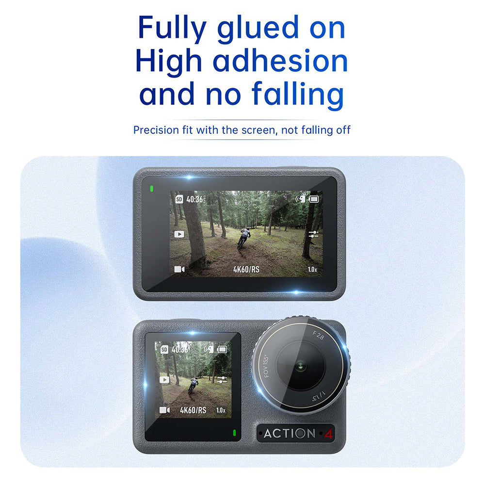 TELESIN HD Protective Film Set for DJI ACTION 3/4 TELESIN