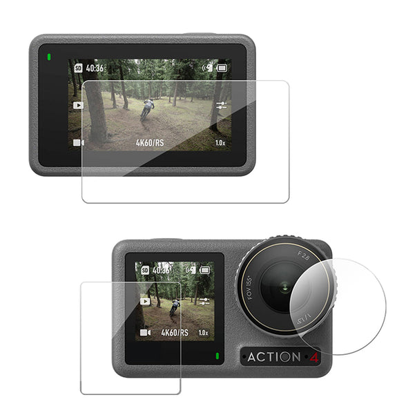 TELESIN HD Protective Film Set for DJI ACTION 3/4 TELESIN