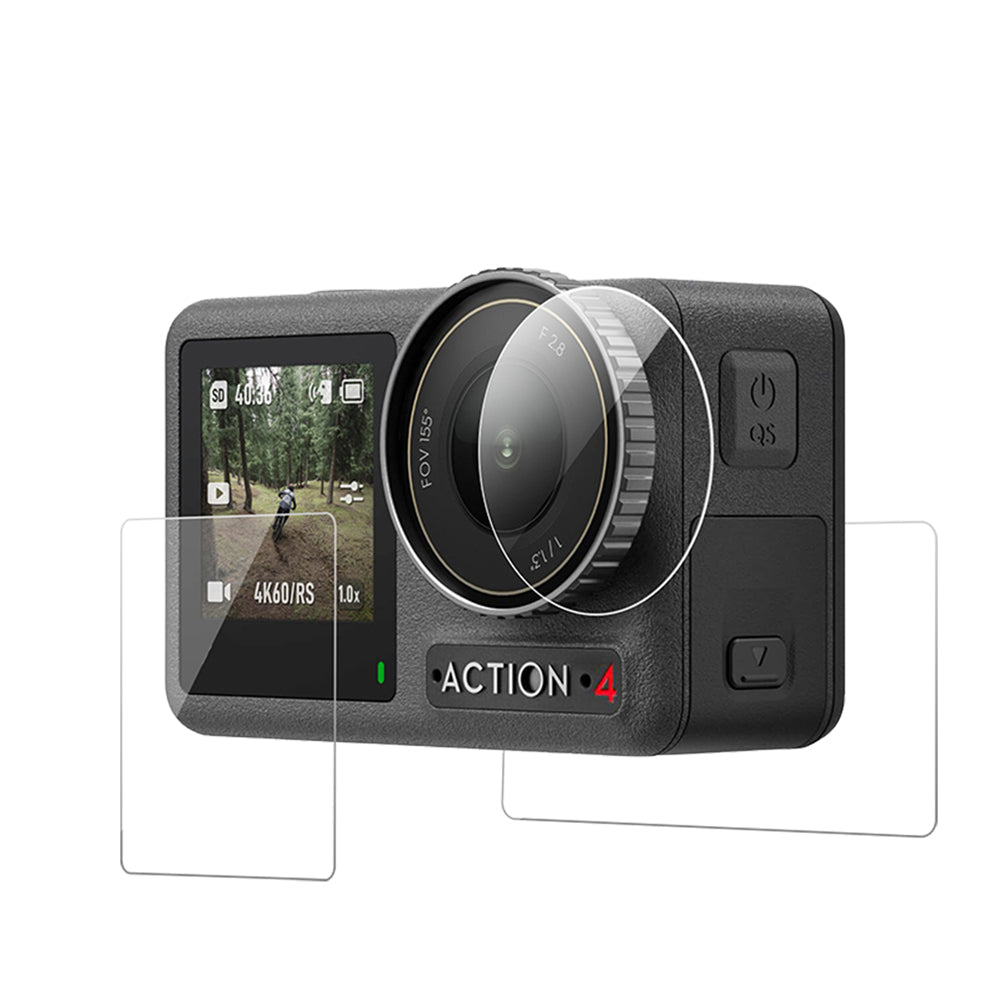 TELESIN HD Protective Film Set for DJI ACTION 3/4 TELESIN