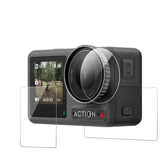 TELESIN HD Protective Film Set for DJI ACTION 3/4 TELESIN