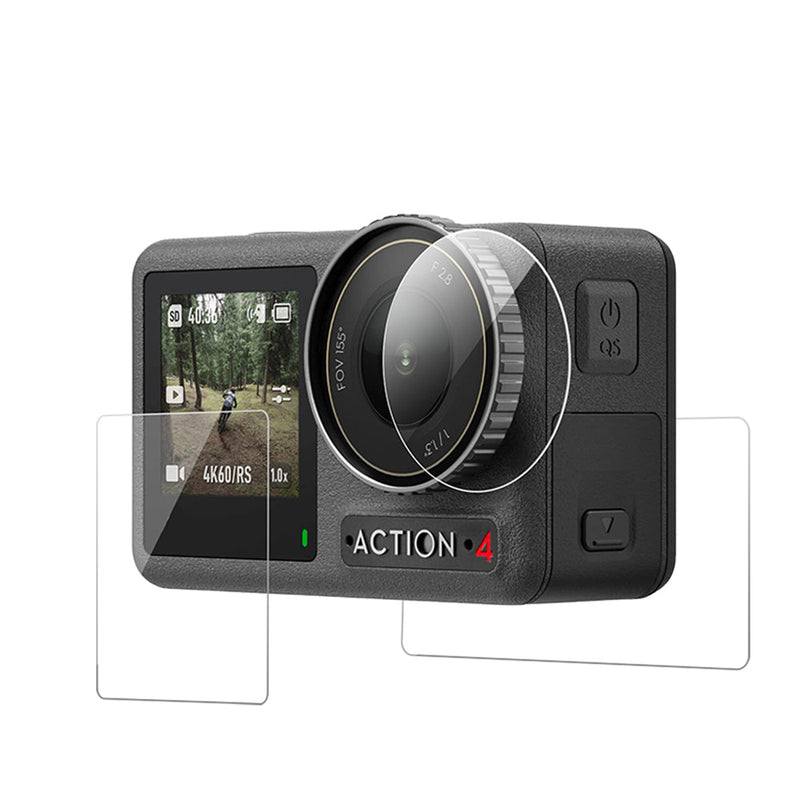 TELESIN HD Protective Film Set for DJI ACTION 3/4 TELESIN