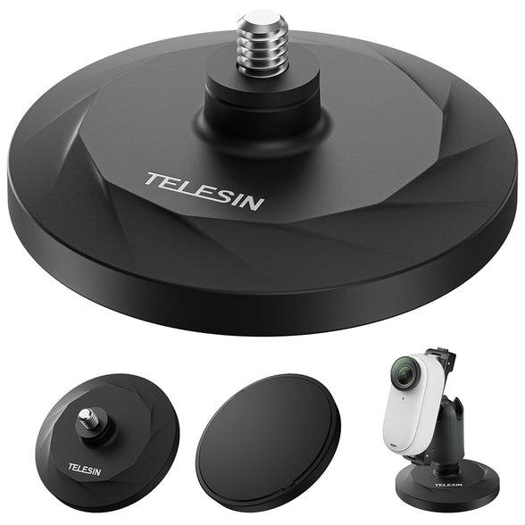 TELESIN Magnetic Base Steering Bracket for Insta360 GO 3