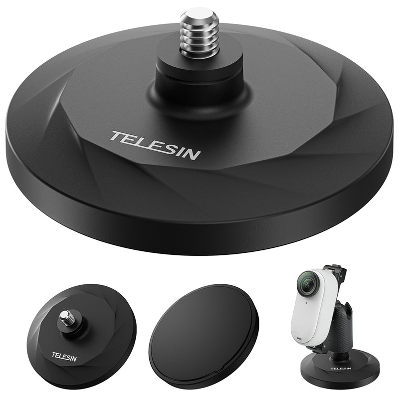 TELESIN Magnetic Base Steering Bracket for Insta360 GO 3