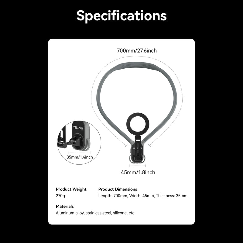 Magnetic Neck Phone Holder