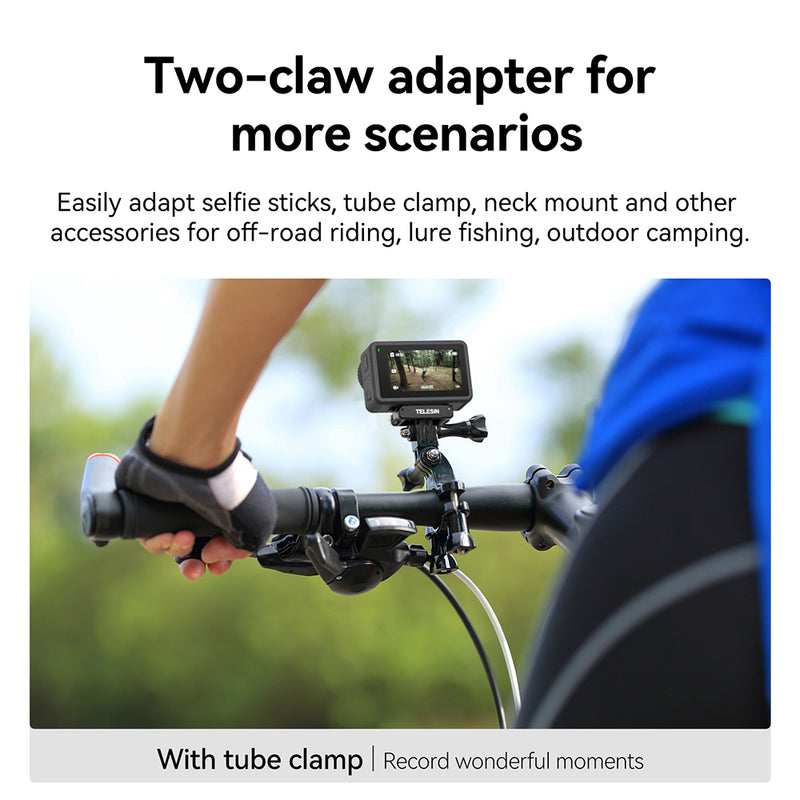 TELESIN Magnetic Two-claw Adapter for DJI ACTION 3/4