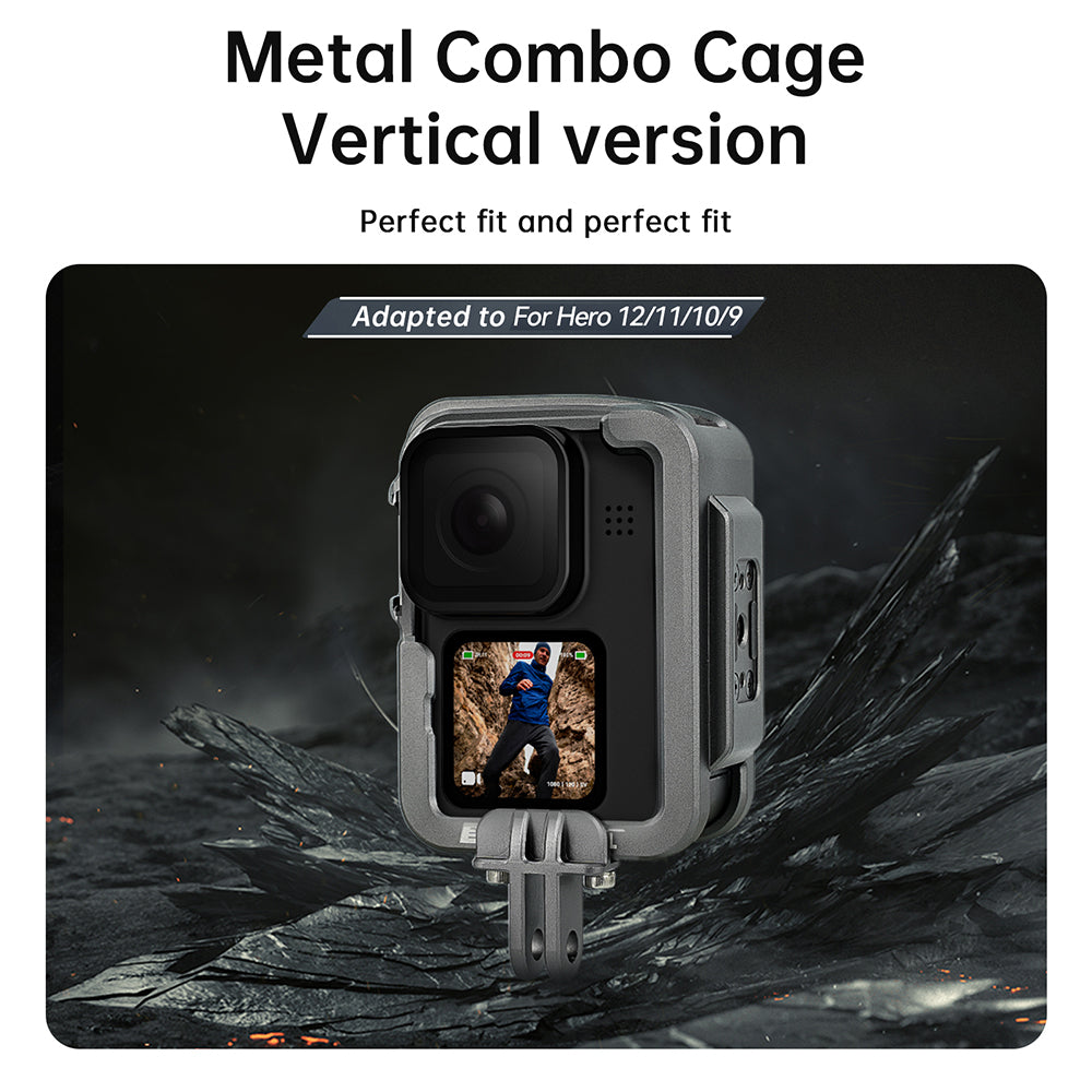 TELESIN Metal Cage for GoPro