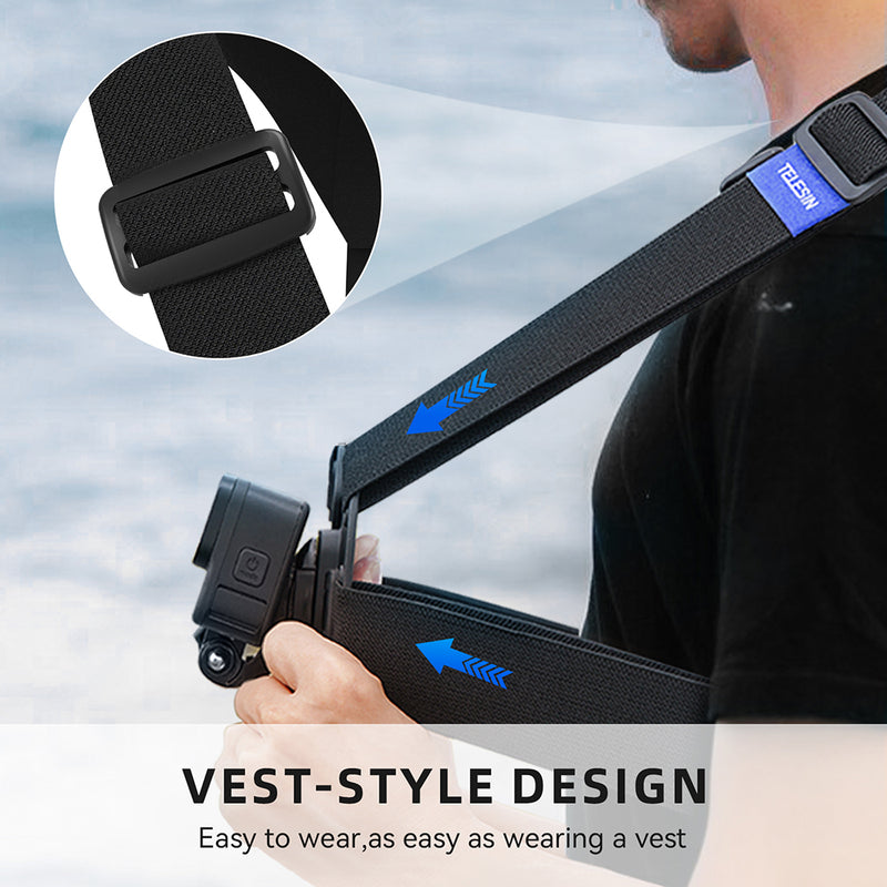 TELESIN Vest Chest Strap for Action Cameras