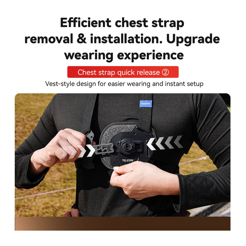 TELESIN Quick-release Vest Chest Strap TELESIN