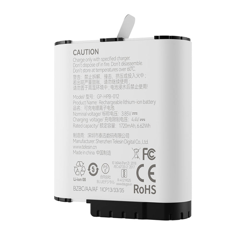 Stamina Battery for GoPro Hero 9-12 TELESIN