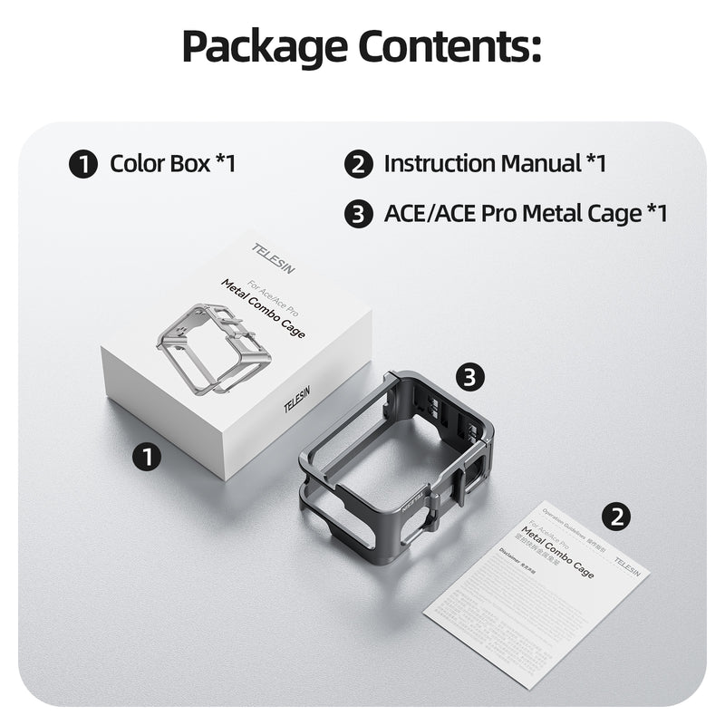  Metal Rabbit Cage for Insta360 ACE/ACE Pro