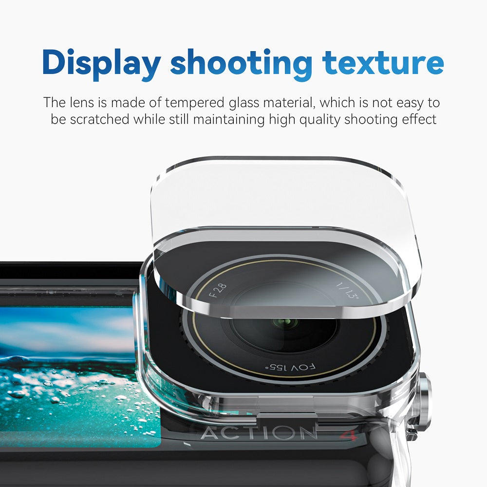 TELESIN Waterproof Case for DJI OSMO ACTION 3/4