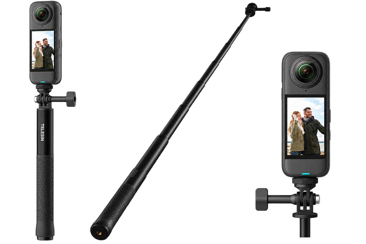 Telesin aluminum alloy high strength selfie stick