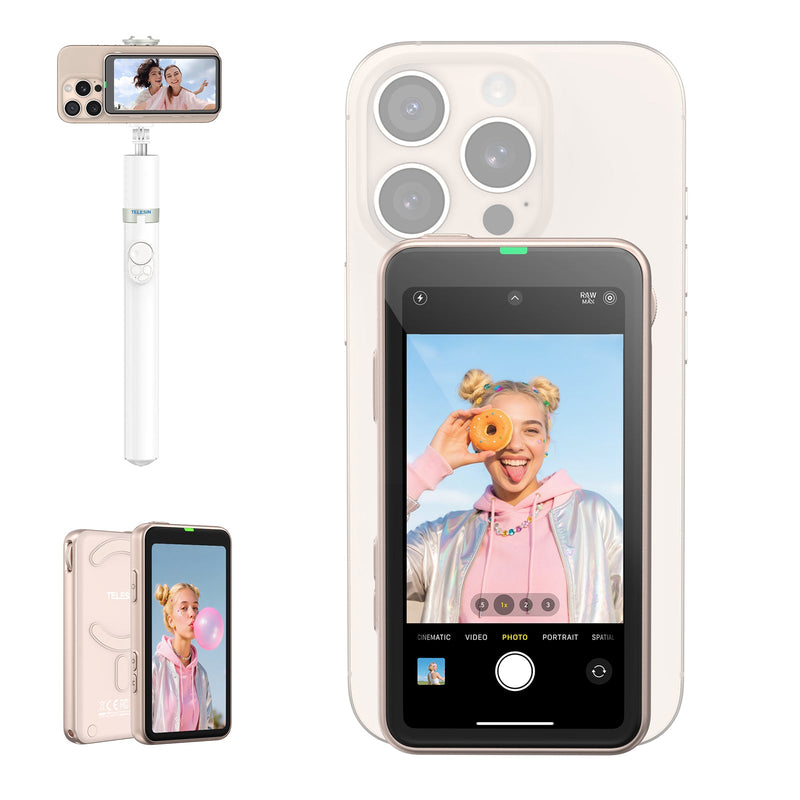 Magnetic Selfie & Vlog Monitor Screen for Phone telesinstore