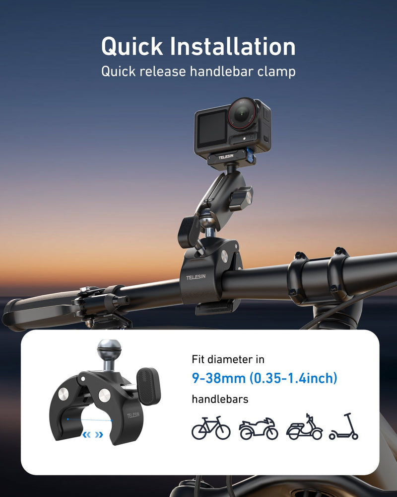 Aluminum Alloy Camera Clamp Mount telesinstore
