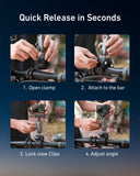 Aluminum Alloy Camera Clamp Mount telesinstore