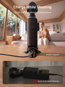 Telesin Magnetic Charging Tripod for DJI Osmo Pocket 3/4/4 Pro