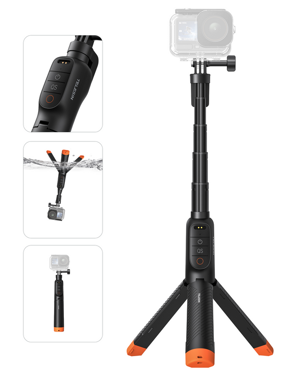 Telesin Floating Remote Selfie Stick For Action 6/5 Pro/4