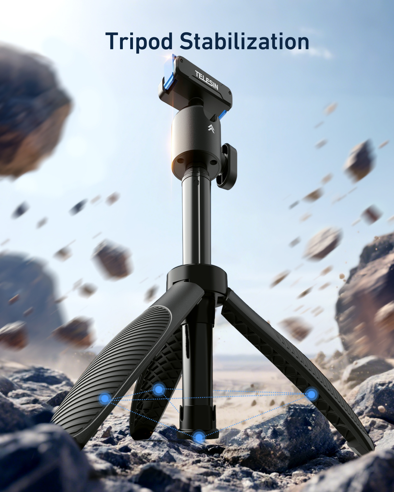 TELESIN Quick-Release Selfie Stick for  DJl Action telesinstore