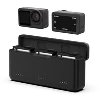 Telesin three card slot charging case for DJI Action 5