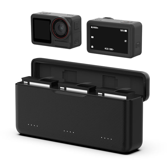 Telesin three card slot charging case for DJI Action 5 telesinstore