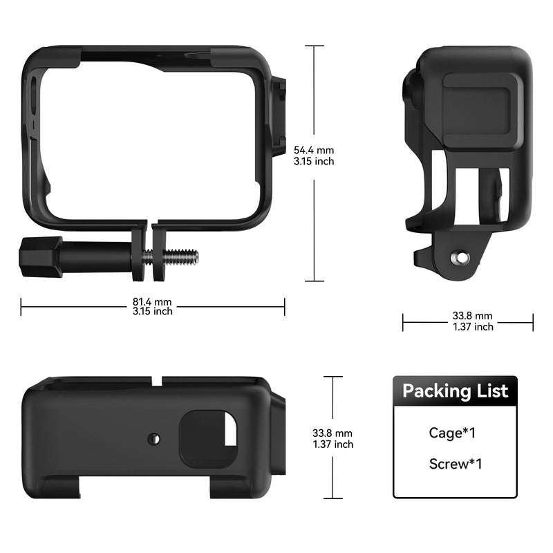 TELESIN Plastic Rabbit Cage Frame for Insta360 Ace Pro TELESIN