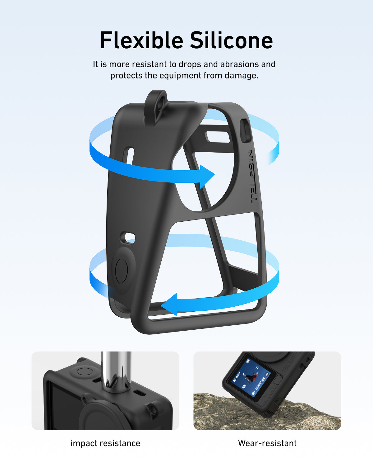 TELESIN Silicone Protective Case
