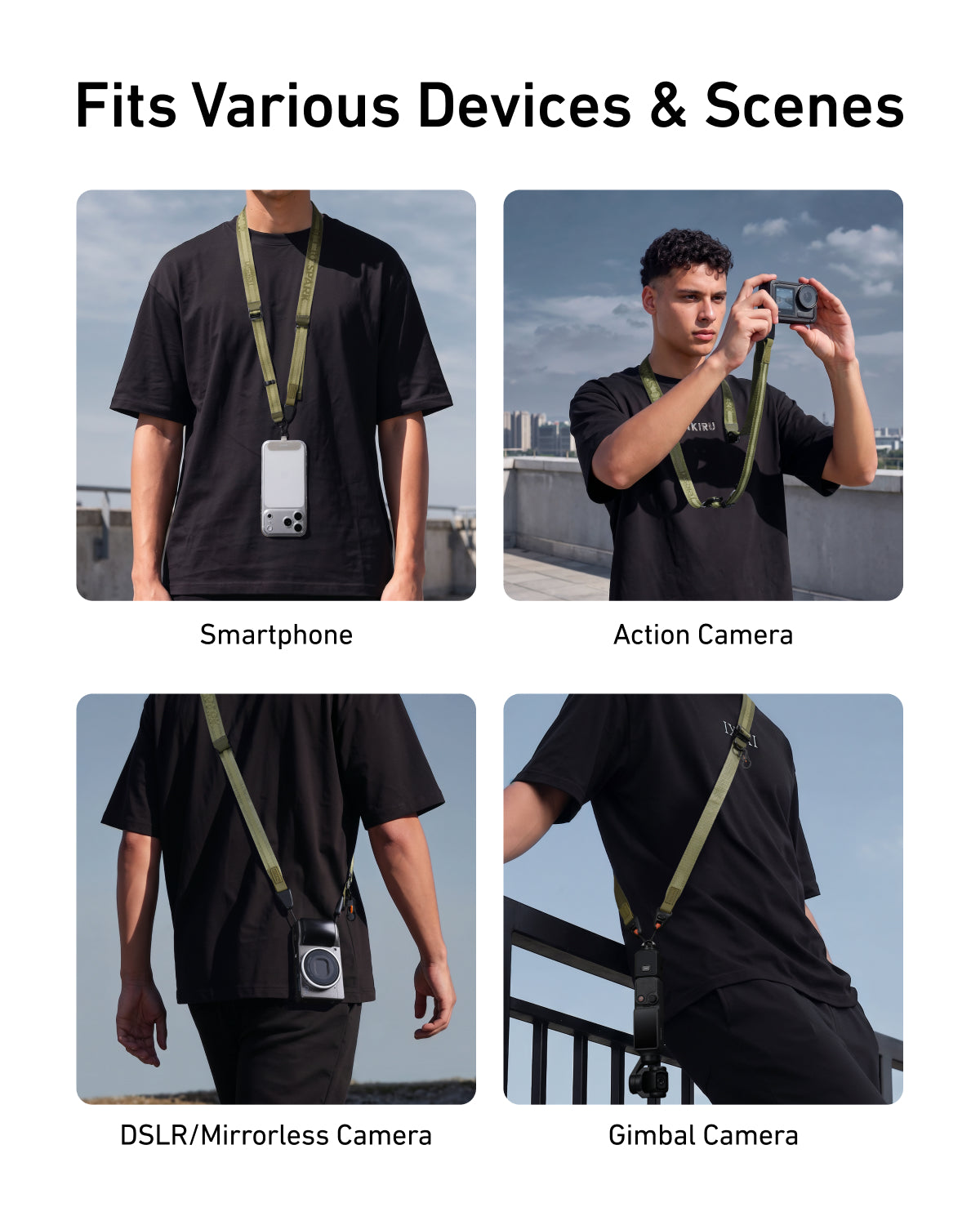 Telesin DisAdv Quick-Release Camera Strap