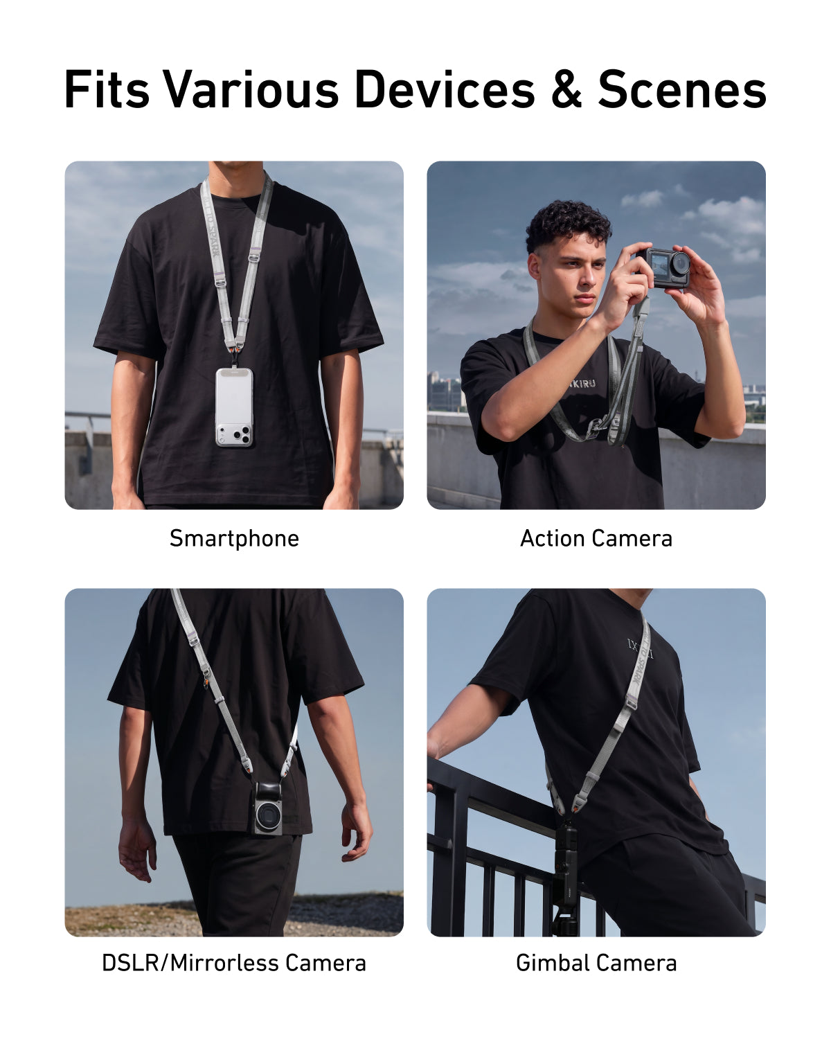 Telesin DisAdv Quick-Release Camera Strap