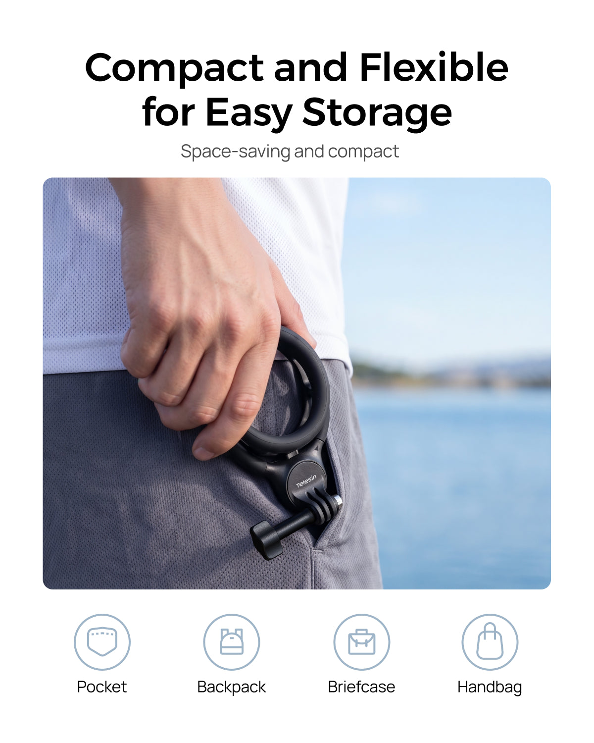 Telesin SE 3 Base Action Camera Neck Mount