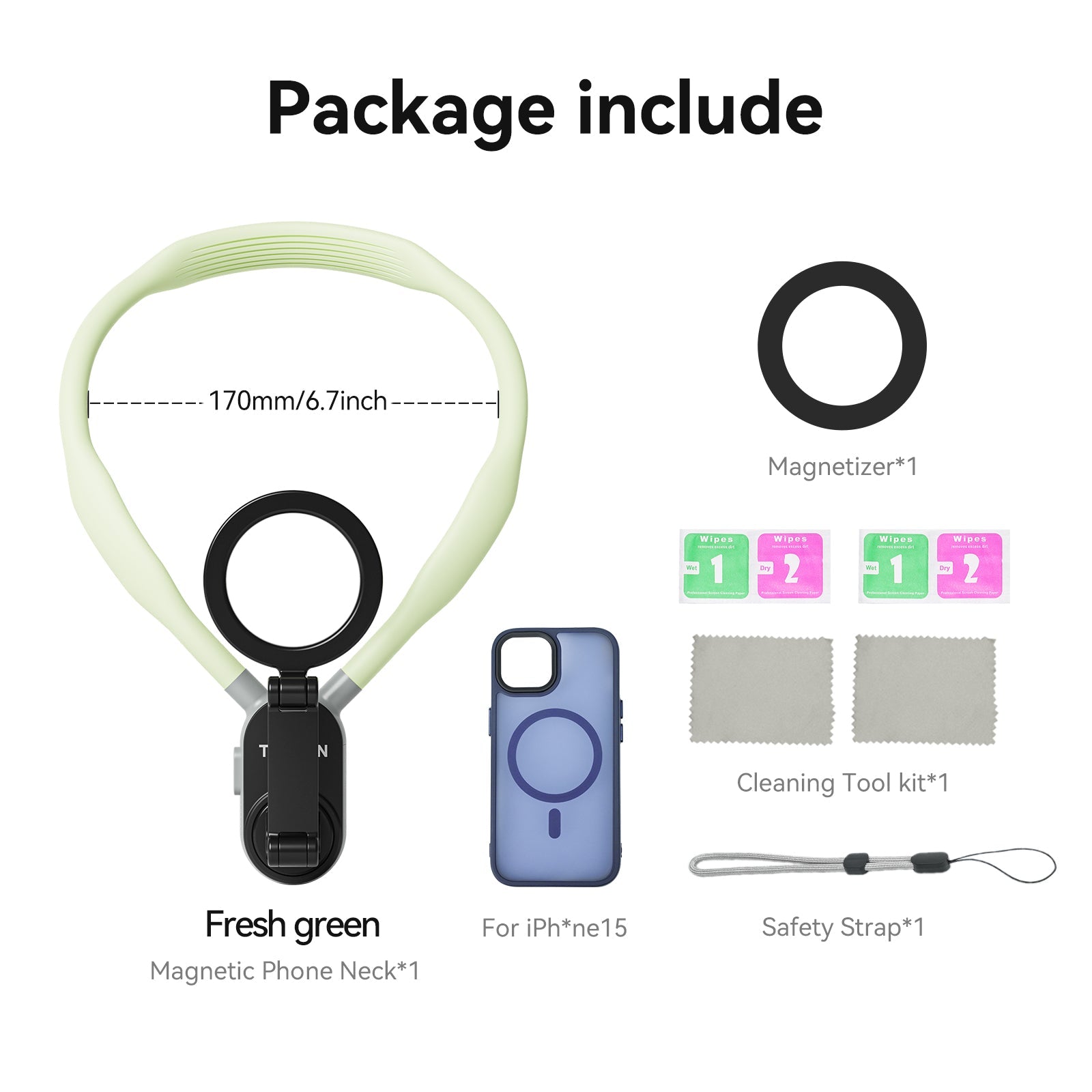 TELESIN Magnetic Neck Mount for Phones TELESIN