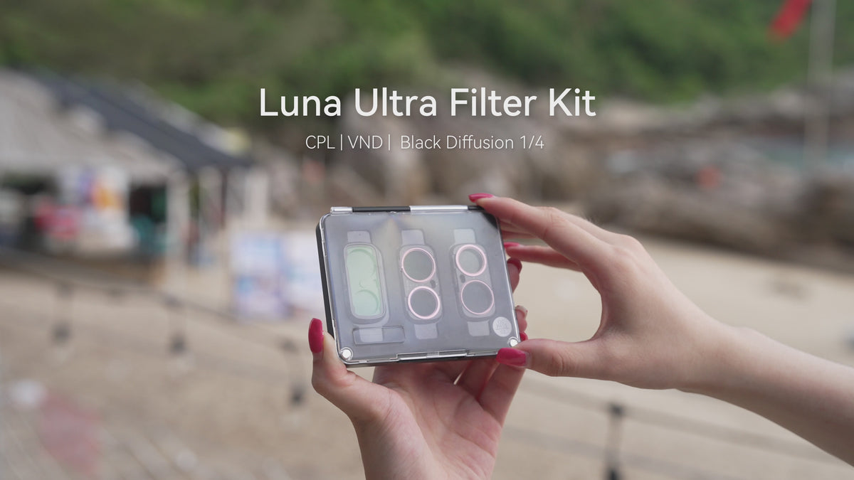 Telesin CPL+VND+1/4 Black Diffusion Filter Kit for Insta360 Luna Ultra