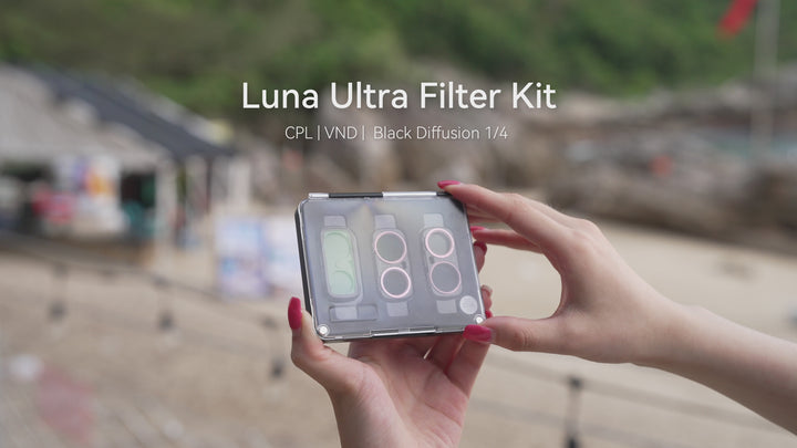 Telesin CPL+VND+1/4 Black Diffusion Filter Kit for Insta360 Luna Ultra