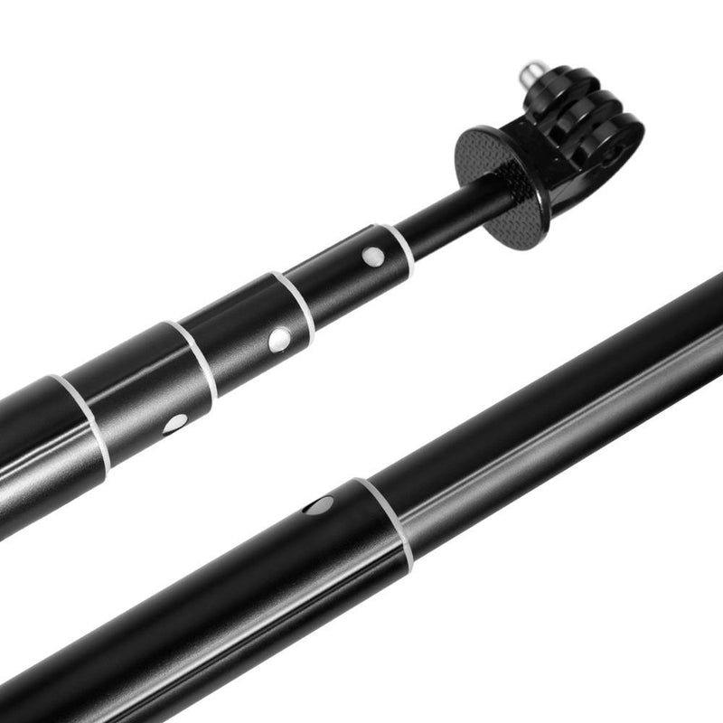TELESIN 0.9m Extendable Aluminum Alloy Selfie Stick with Tripod and Phone Clip for GoPro - telesinstore