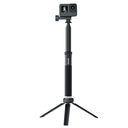TELESIN 0.9m Extendable Aluminum Alloy Selfie Stick with Tripod and Phone Clip for GoPro - telesinstore