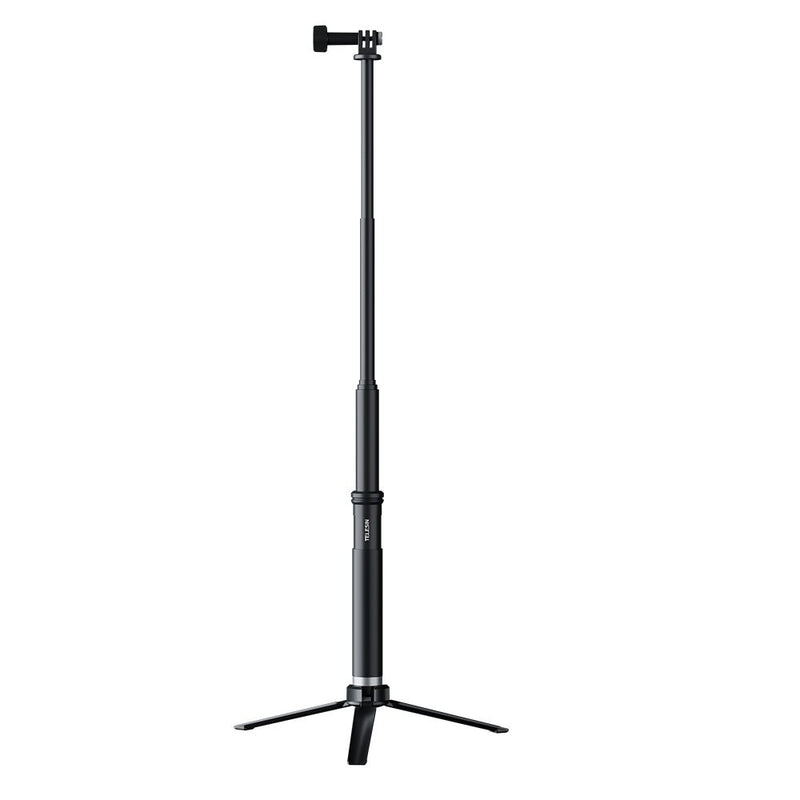TELESIN 0.9m Extendable Aluminum Alloy Selfie Stick with Tripod and Phone Clip for GoPro - telesinstore