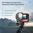 TELESIN 1.16m Carbon Fiber Selfie Stick - telesinstore