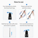 TELESIN 1.16m Carbon Fiber Selfie Stick - telesinstore