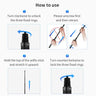 TELESIN 1.16m Carbon Fiber Selfie Stick - telesinstore