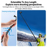 TELESIN 1.2m Adjustable Carbon Fiber Selfie Stick - telesinstore