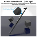 TELESIN 1.2m Adjustable Carbon Fiber Selfie Stick - telesinstore