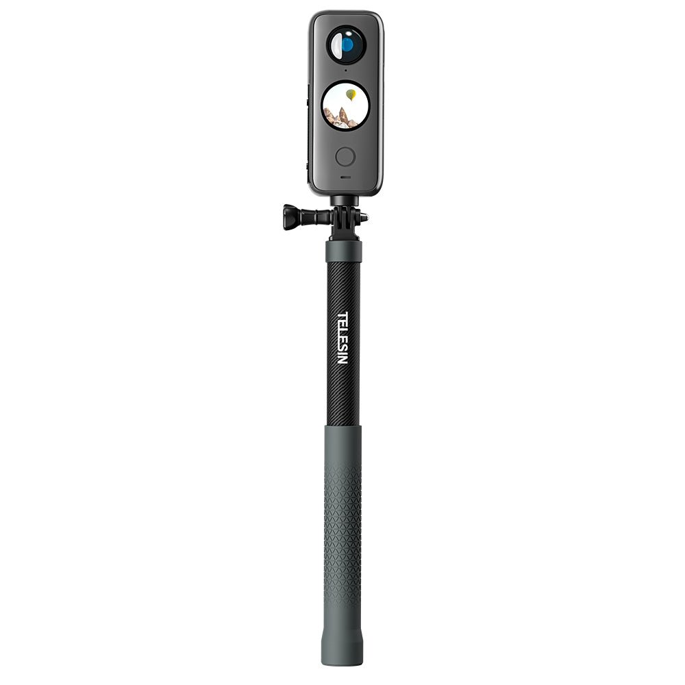 TELESIN 1.2m Adjustable Carbon Fiber Selfie Stick - telesinstore